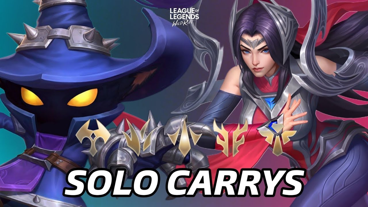 LOS MEJORES CAMPEONES SOLO CARRYS DEL PARCHE 6.3E DE WILD RIFT Y SUS BUILDS 🔥