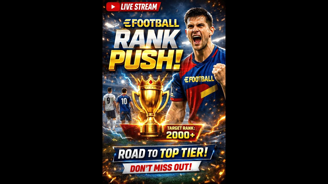 LIVE: eFootball™ Rank Push – Target 2000+! ⚽🔥