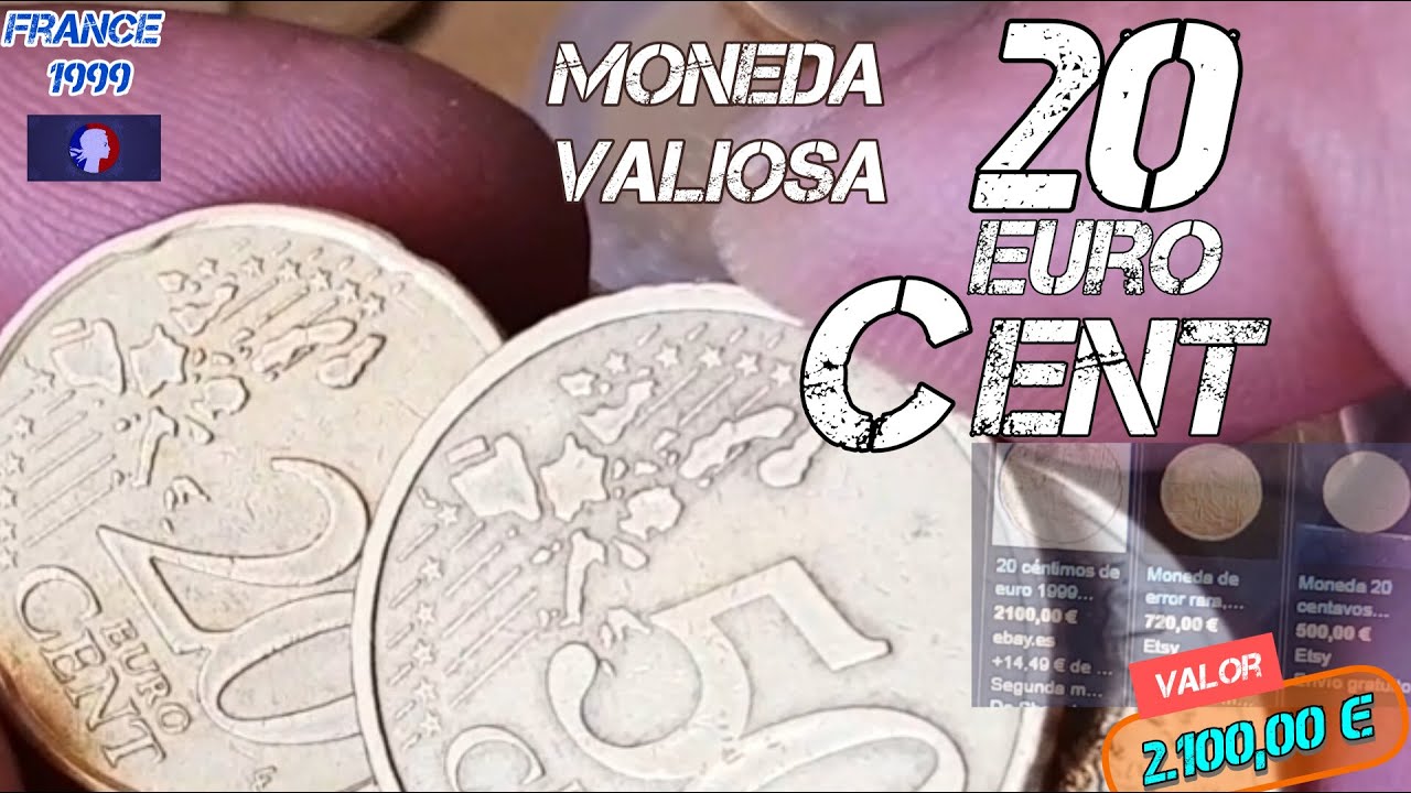 20 CENT Euro 1999 De Francia Valor a 2000€ #20centEuro