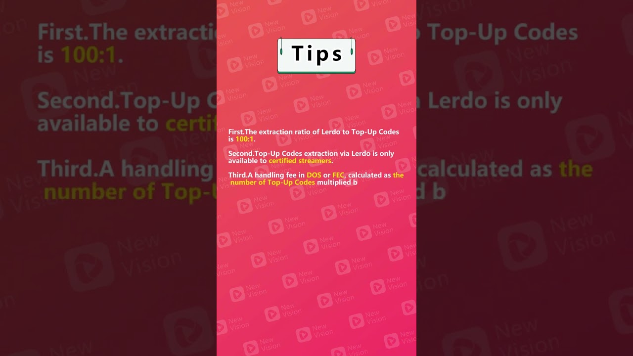 🎥 How to Redeem Top-Up Codes on the New Vision app #streaming