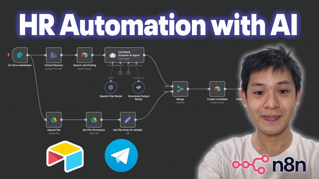 Automating HR with AI: Employee Management, Candidate Screening & Job Posting (n8n)