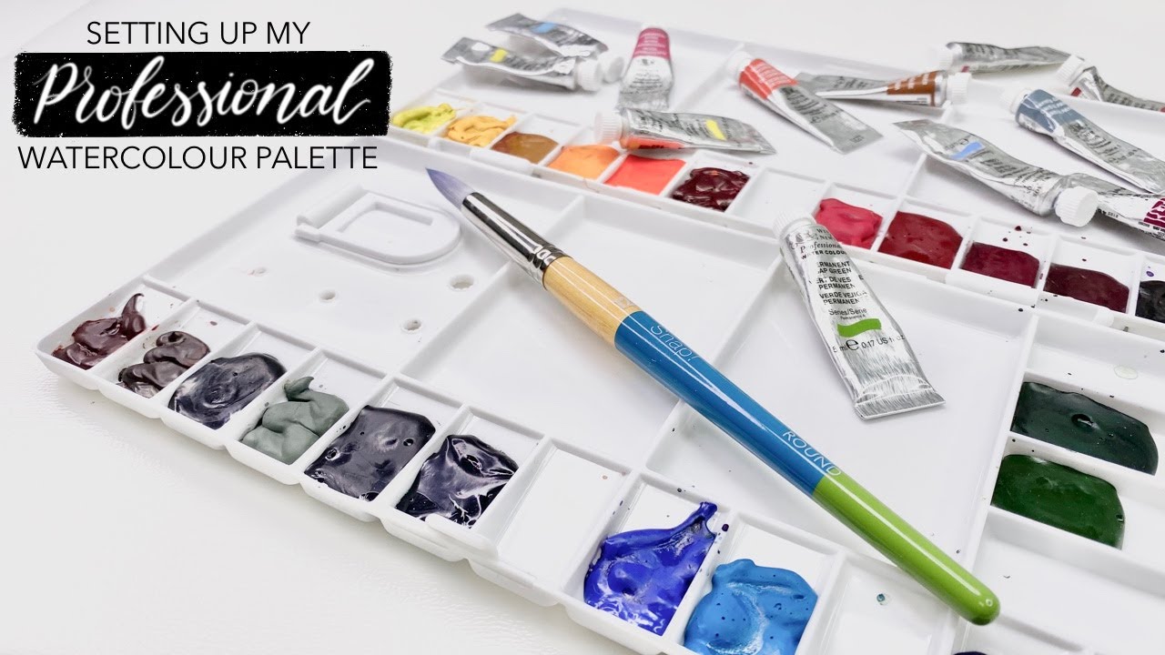 Создаю новую палитру для акварели с профессиональными красками Winsor & Newton!