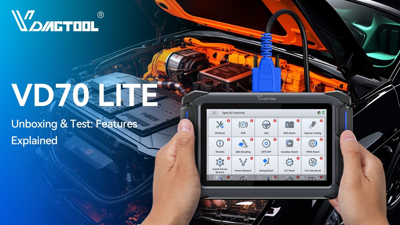 Unboxing, Test & Features Explained the Vdiagtool VD70 Lite!