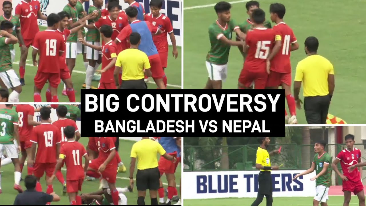 Чемпионат Саффа среди команд до 20 лет: в матче между Бангладеш и Непалом произошла размолвка || ...