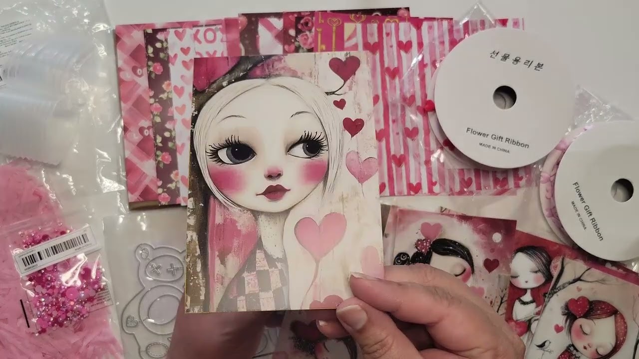HUGE Temu Valentine Craft Haul 💕 Cardstock, Trims, Postcards & More!