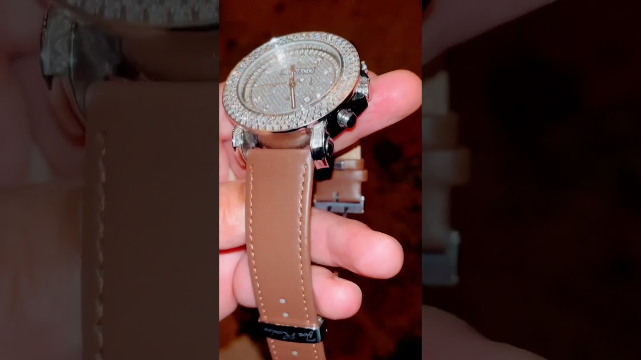 Mens Don & Co Diamond Watch 3 Row 🥶