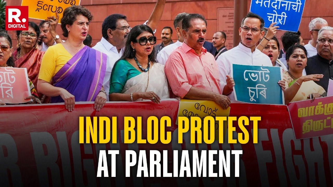 Congress & INDI BLOC MPs To Stage Protest AT Parl's Makar Dawar | Parliament Winter Session