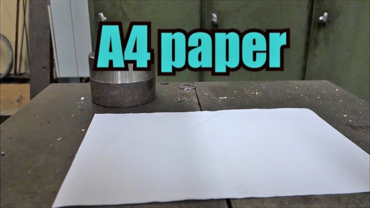 Can you fold paper more than 7 times with hydraulic press
