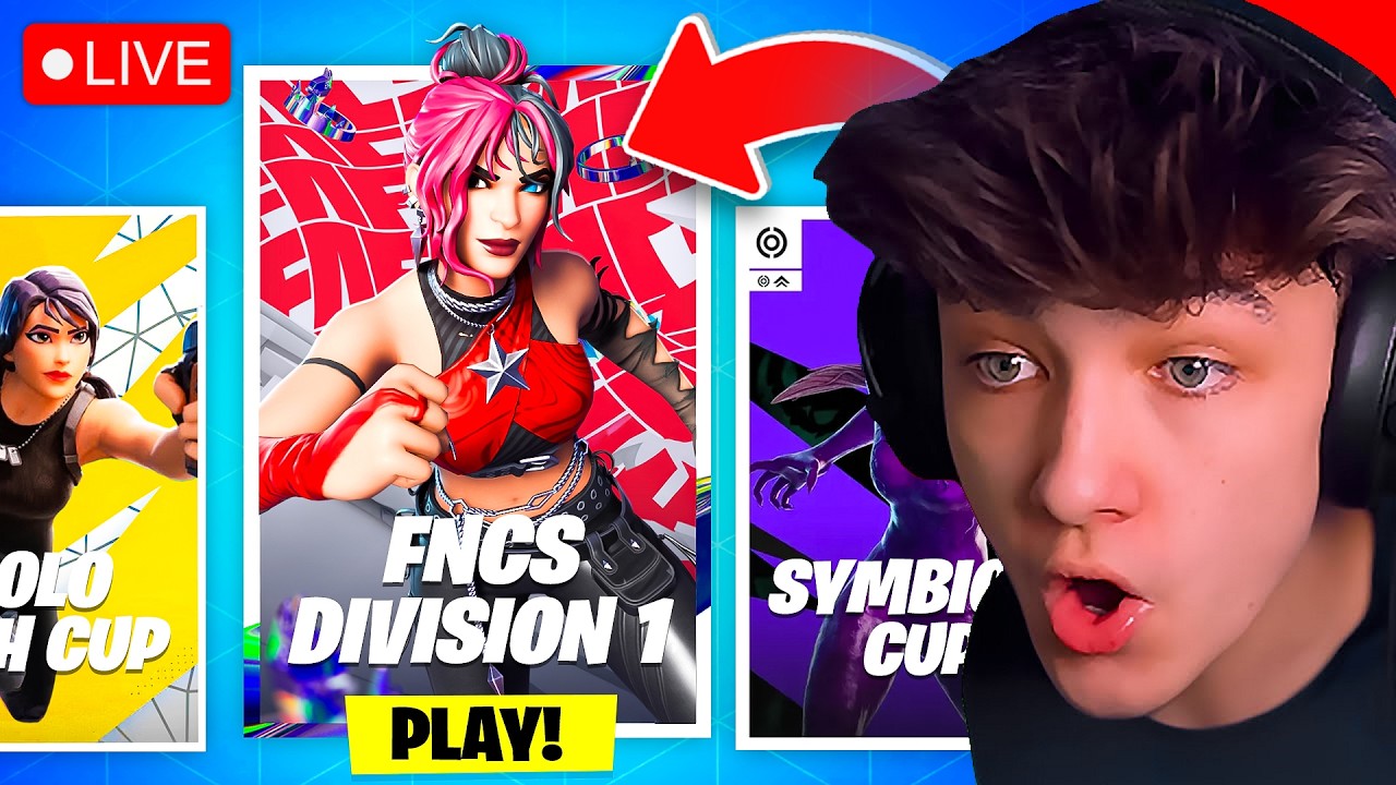 🔴LIVE! - FNCS TOURNAMENT in FORTNITE! (Day 1)