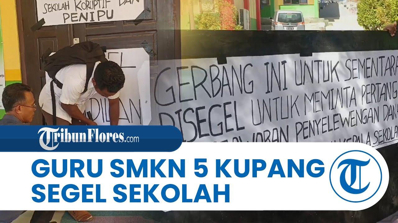 Guru SMK Negeri 5 Kupang Segel Sekolah, Minta Kepala Sekolah Diberhentikan