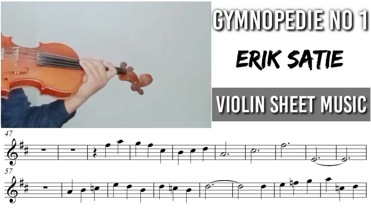 Free Sheet || Gymnopedie - Erik Satie || Violin Sheet Music
