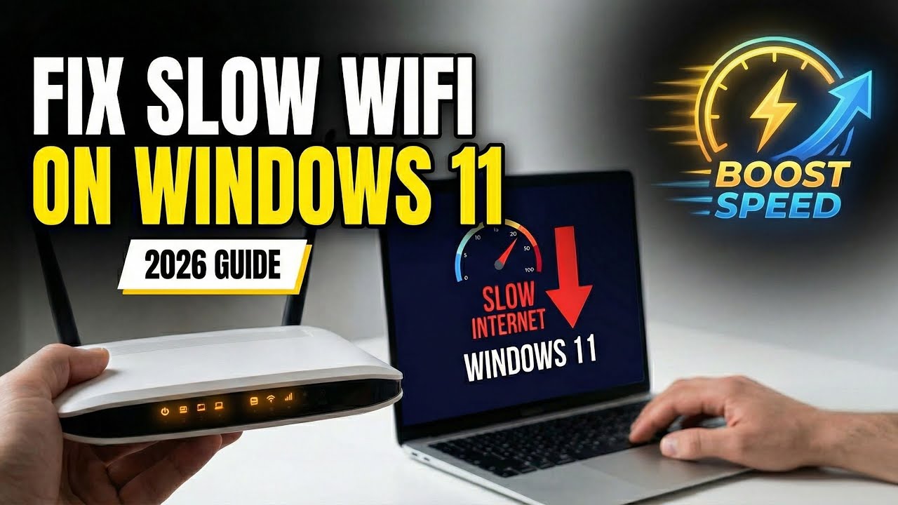 How to Fix Slow WiFi or Internet Speed on Windows 11 (2026 Speed Boost Guide)