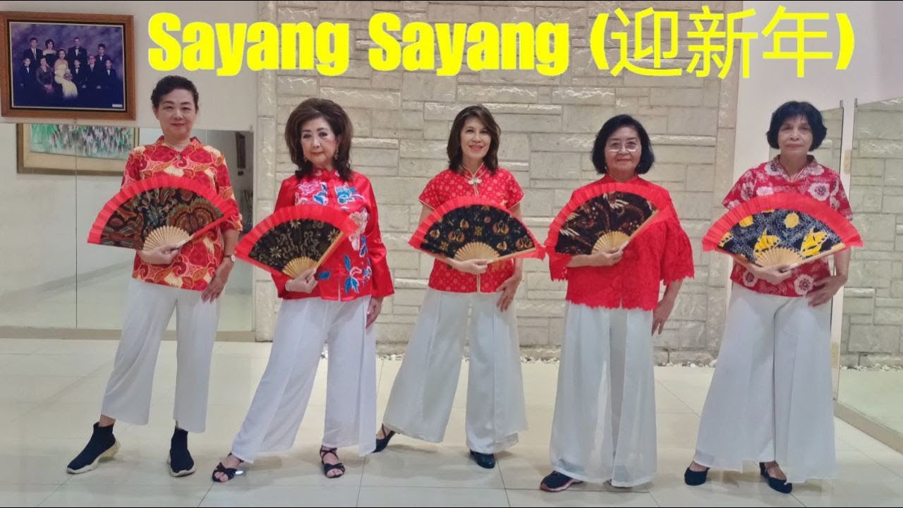 Sayang Sayang 官方高清 迎新年) Line Dance (demo & count)
