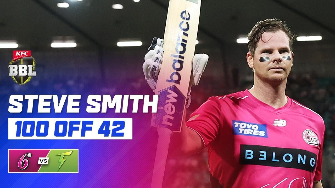 INCREDIBLE! Steve Smith Smashes 41-Ball Hundred In Sydney Smash | #BBL15