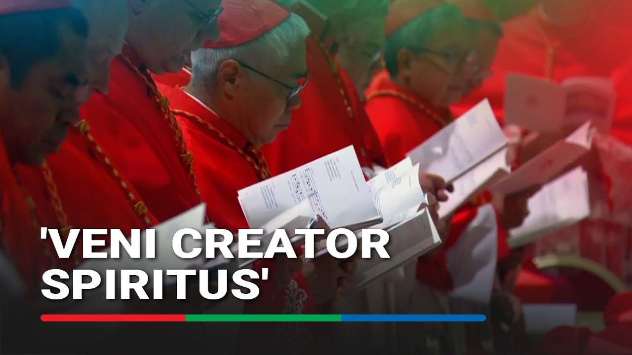 WATCH: Cardinals chant the 'Veni Creator Spiritus' ahead of conclave | ABS-CBN News