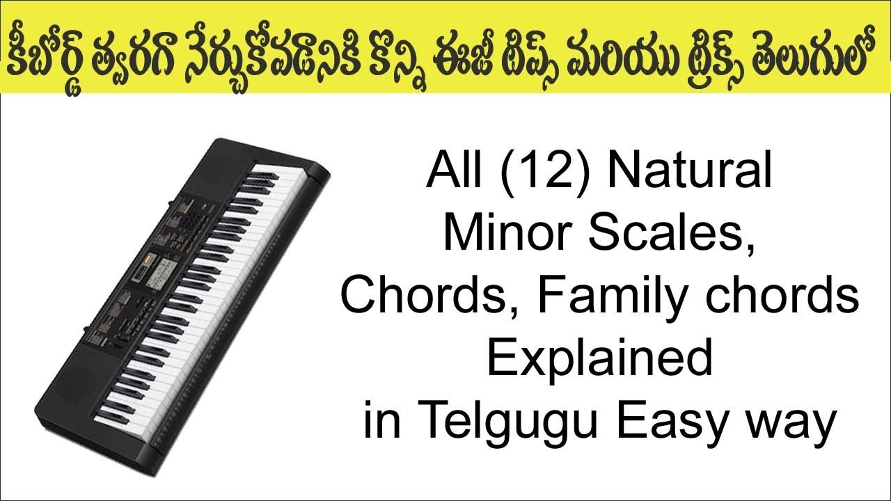 All (12) minor chords, scales & family chords in one video