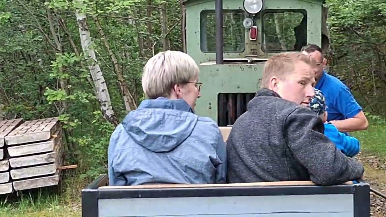 # Feldbahn # Fahrt mit der Feldbahn in Glossen # Sachsen # Germany #