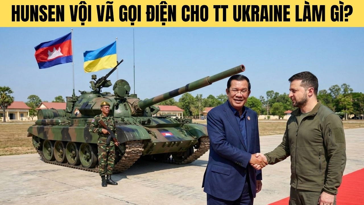 Nóng!Hunsen gọi điện khẩn cho TT Ukraine lúc này để làm gi?