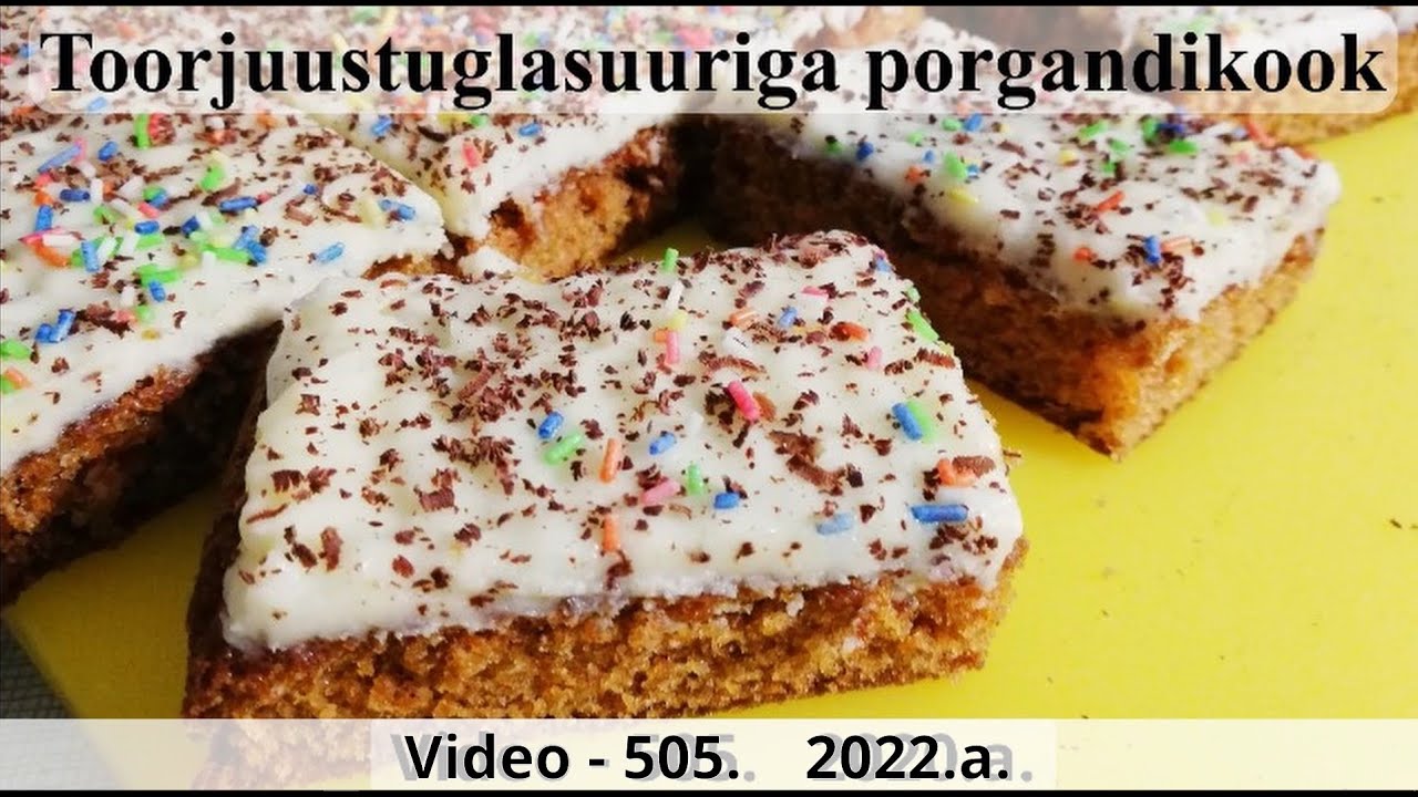 Toorjuustuglasuuriga porgandikook - 23.10.2022