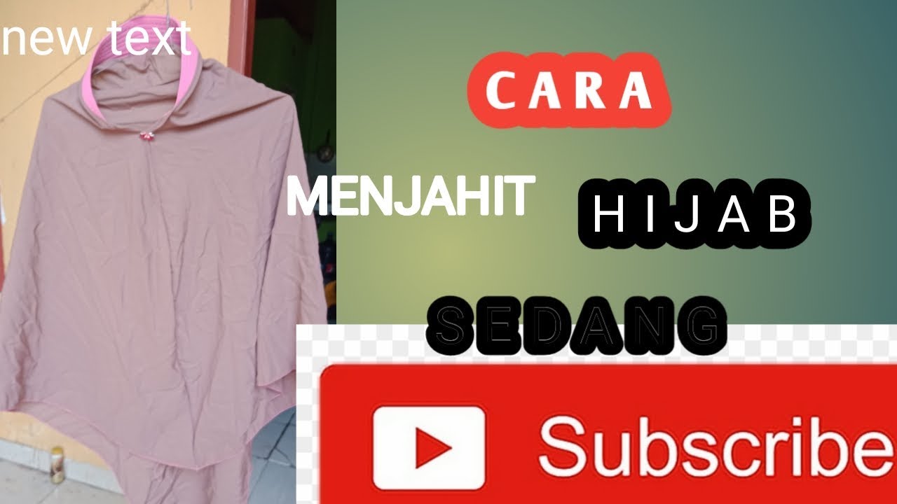 TUTORIAL!!! Cara Menjahit Hijab Sedang