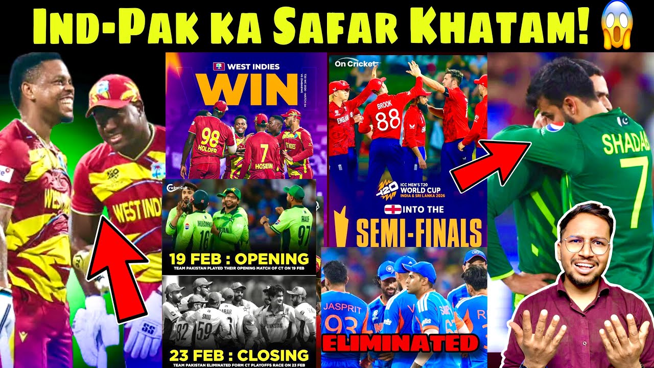 England ka Dhamaka😱 | Ind-Pak ka Safar Khatam! 💔| Caribbean Power Is Back😱 |