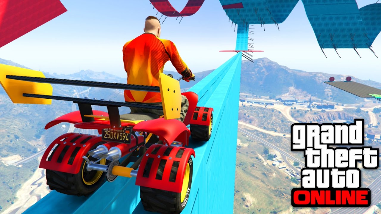 GLISSADE EN QUAD SUR GTA 5 ONLINE !