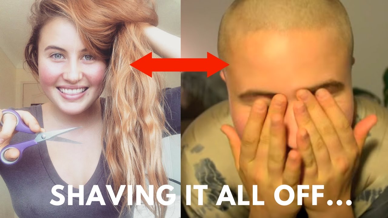 Girl shaves her head, One hairstyle at a time...