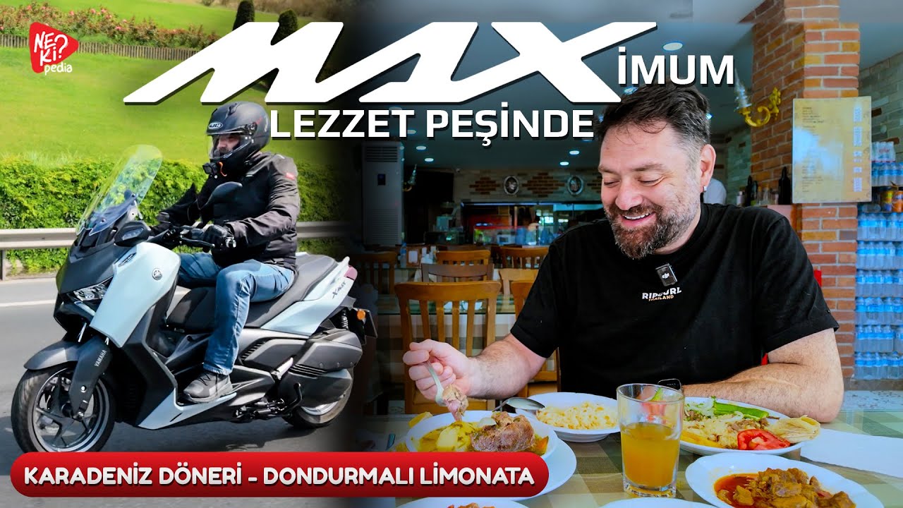 MAXimum Lezzet Peşinde #1  Karadeniz Döneri - Dondurmalı Limonata | Motosiklet ile Lezzet Avı