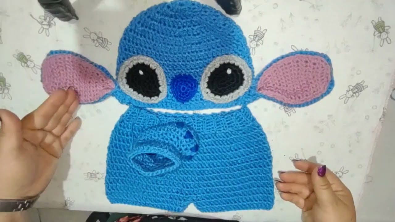 Shorcito Conjunto de Stich 😍 #crochet #ganchillo #tejido