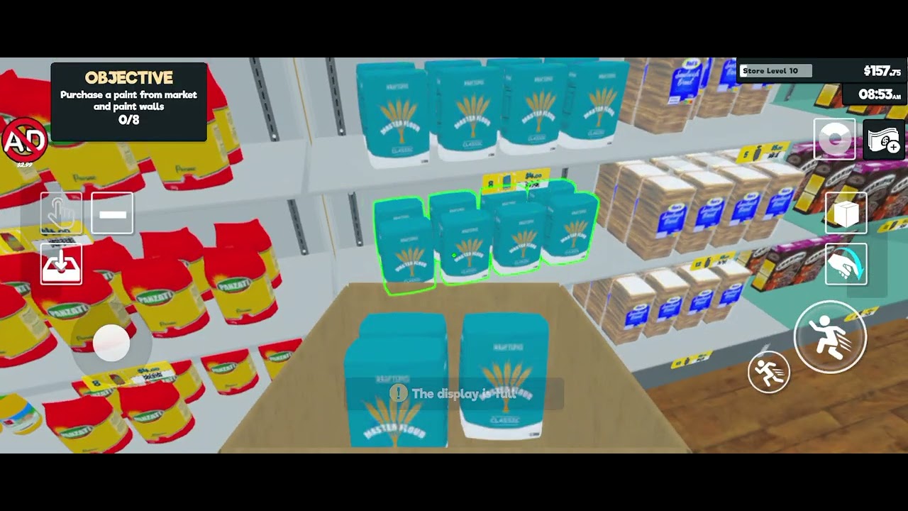 Today I changed my store name and hire a employee.. Also add a new item 😘😘😘 /supermarket simulator 