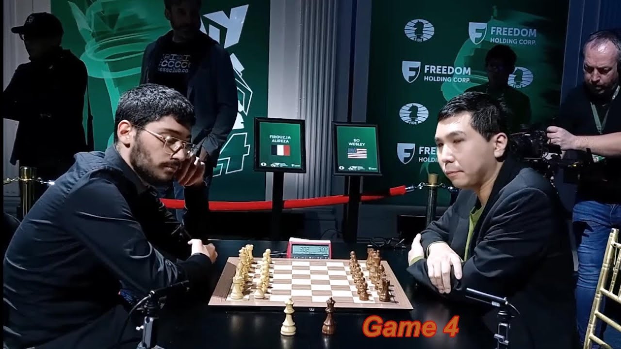 Alireza Firouzja  vs. Wesley So / FIDE World Blitz 2024  /  Game 4  