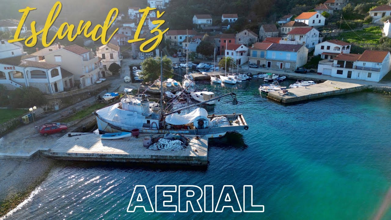 Island IŽ (Croatia), AERIAL 4K, part 2