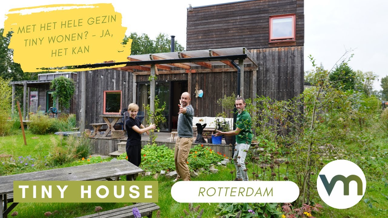 Erik en Parel wonen met hun twee kinderen in een Tiny huis
