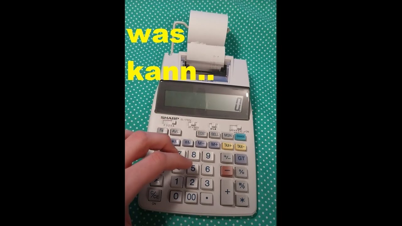 &Uuml;bersicht Funktionen druckender Rechner - Erkl&auml;rung (AVG, COST-MGN-SELL, GT, u.s.w)