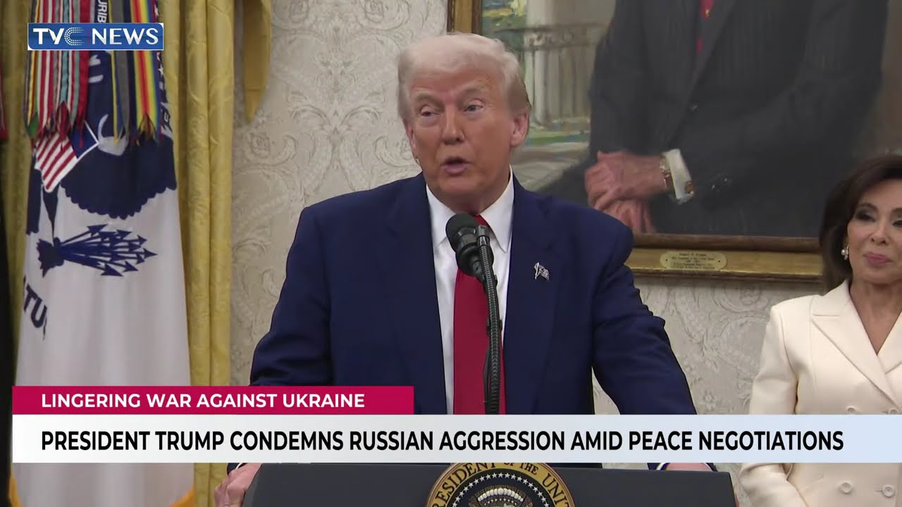 President Trump Condemns Russian Aggression Amid Peace Negotiations.