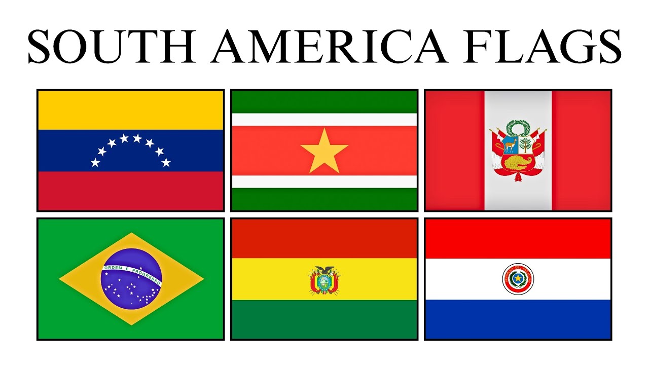 Every Country Flag From South America
