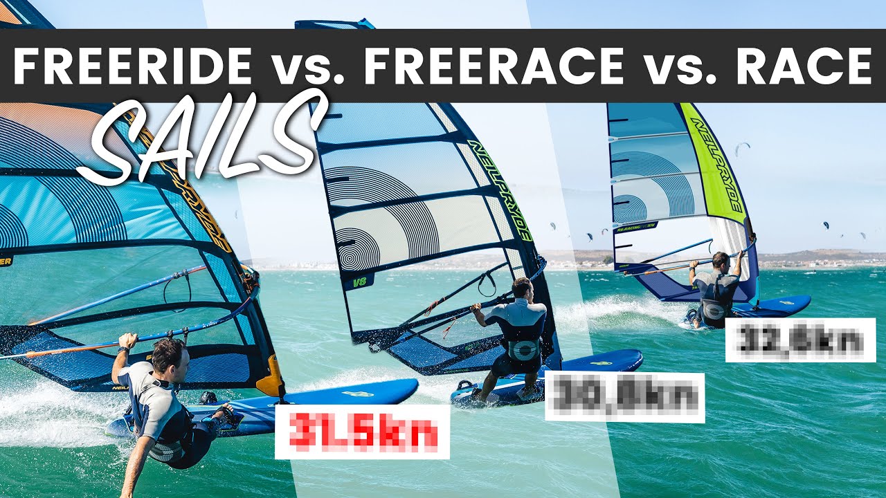 I tested Freeride vs. Freerace vs. Slalom Sails. Here's what I found out.
