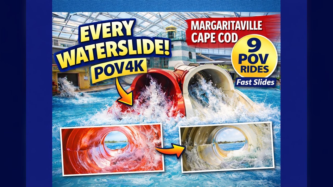 Every Waterslide at Margaritaville Resort Cape Cod 🌊 | 9 POV GoPro Rides (4K)
