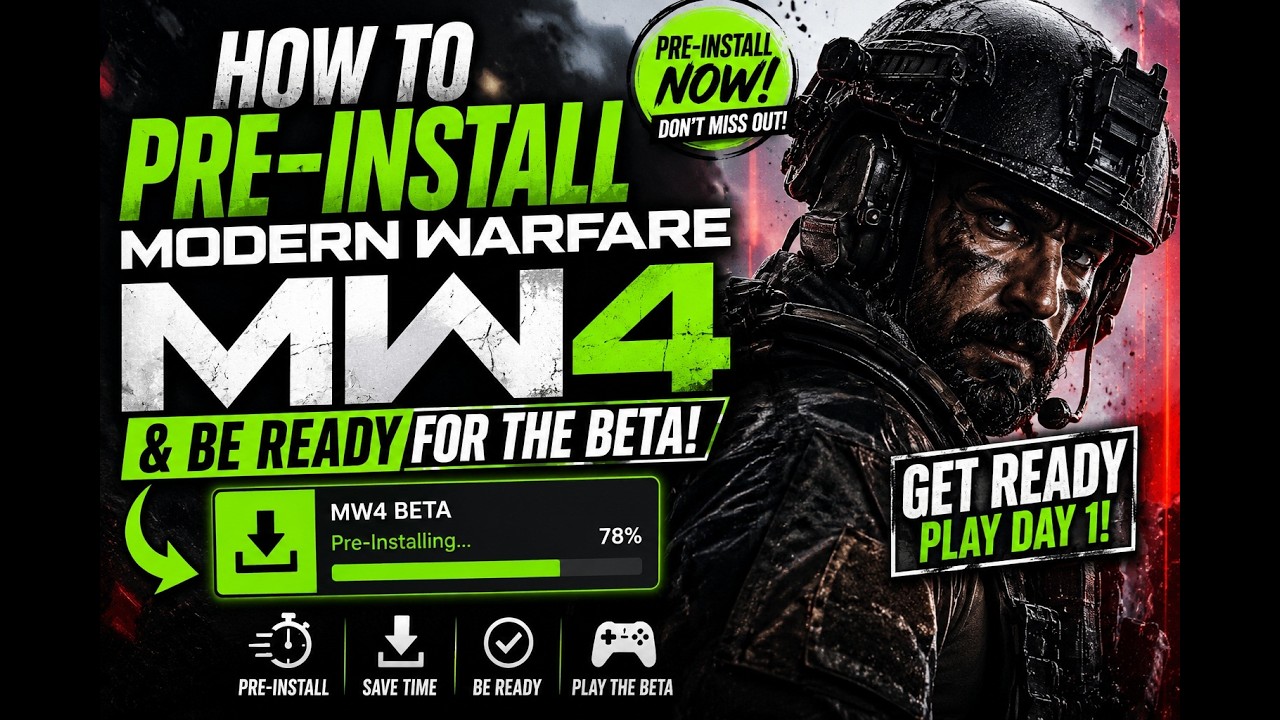 How to Pre-Install Modern Warfare 4 & Be Ready for the Beta! 🔥 | Preload Guide