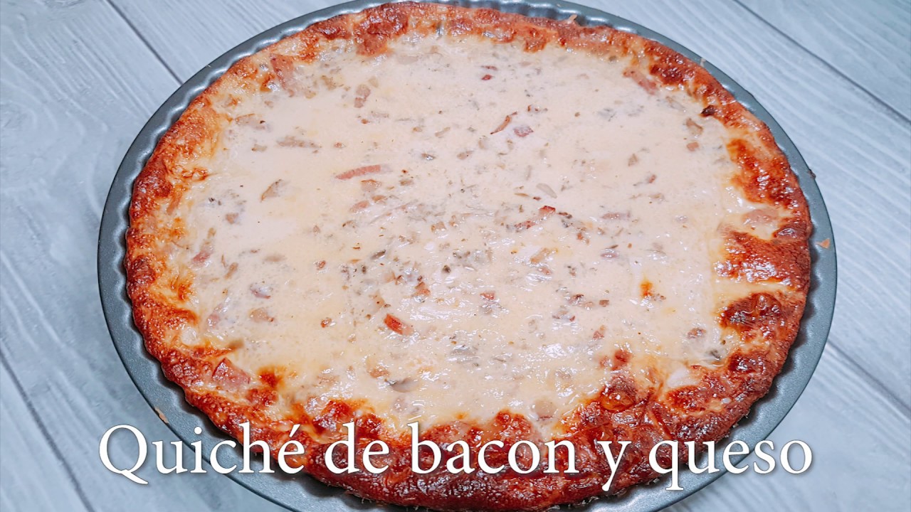 Quiché de Bacon y queso de cabra con Mambo de Cecotec
