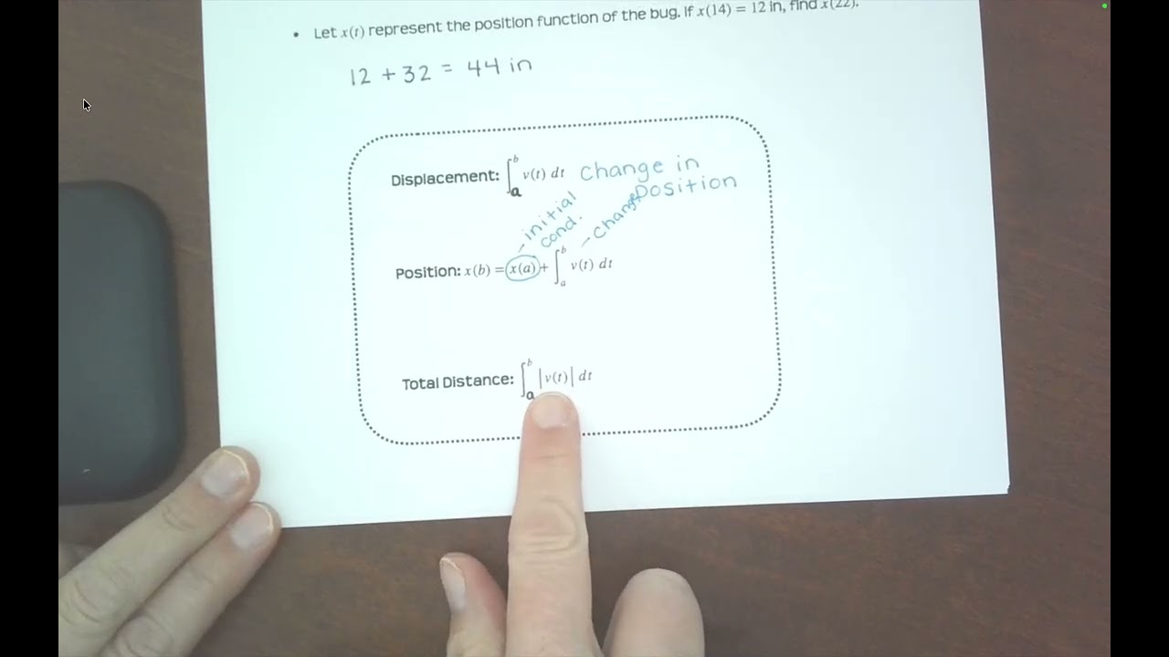 Displacement & Total Distance Examples - Pt 1