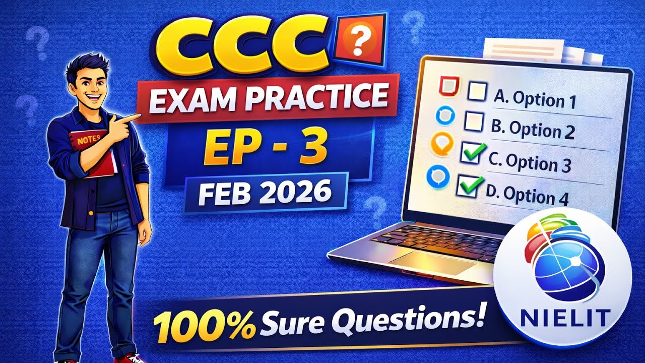 CCC Feb 2026 Exam 🔥 EP-3 Top 30 Most Expected MCQs | CCC Important Questions Hindi