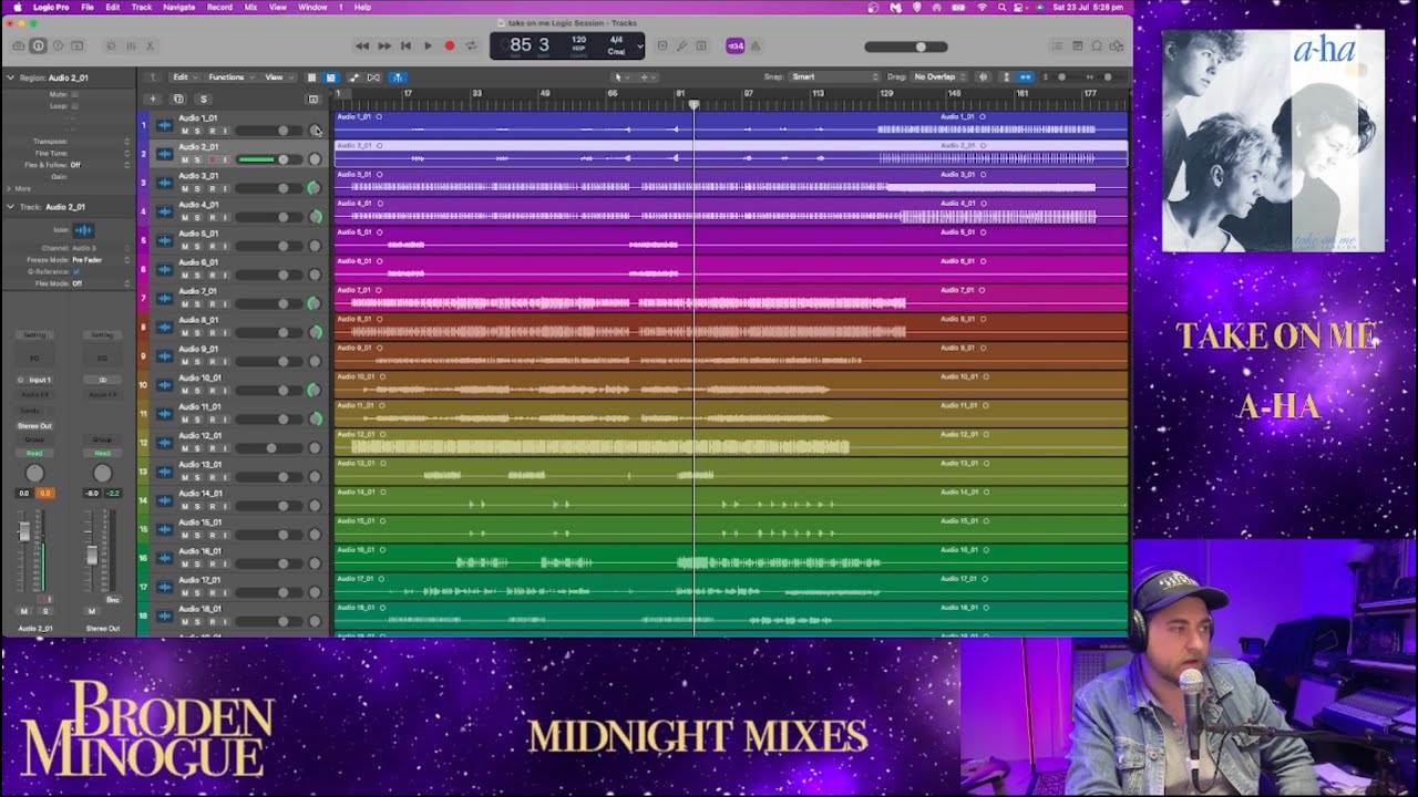 Take On Me - A-Ha - RAW Multitrack и реакция на Stems