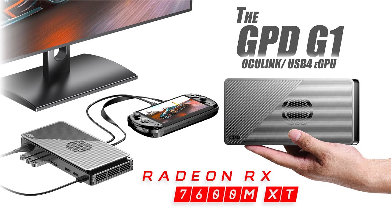 Новый GPD G1 — быстрый и компактный eGPU с Oculink и USB! Первый взгляд на мир