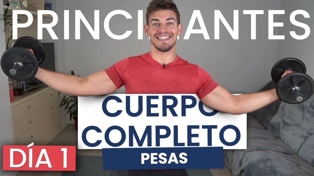 🔥 Los MEJORES EJERCICIOS con PESAS para PRINCIPIANTES - Bajar de peso y Tonificar con pesas en casa