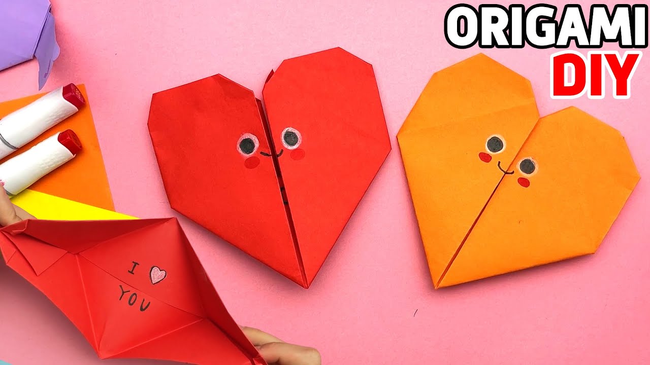 DIY Origami Paper Secret Heart | Hearts PAPER CRAFTS | Yulka Art Origami