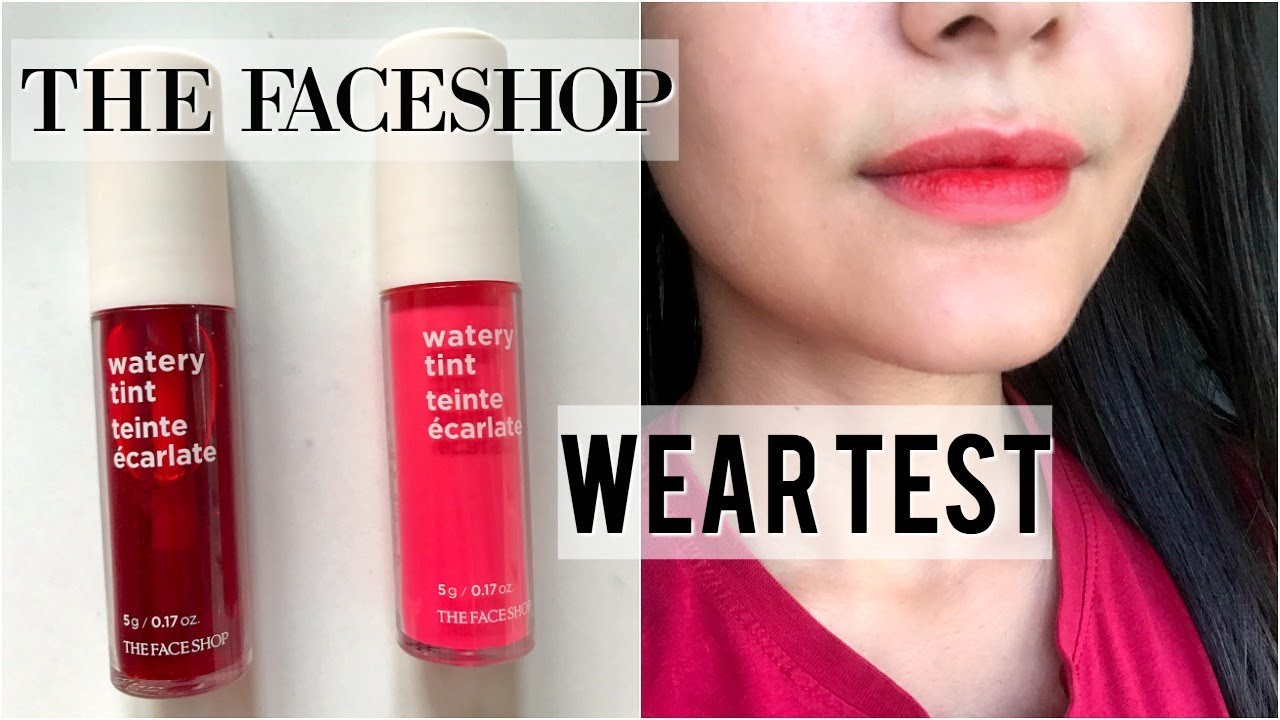 *NEW* THE FACESHOP WATERY TINTS FIRST IMPRESSIONS & WEAR TEST