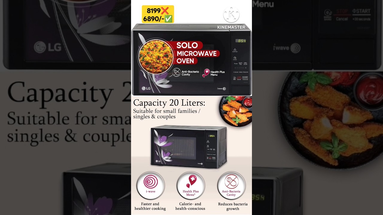 8199❌6890/-✅🪔LG 20 L Solo Microwave Oven🪔Health Plus Menu/Steam Clean🪔Best Diwali Gift🪔Amazon sale🪔