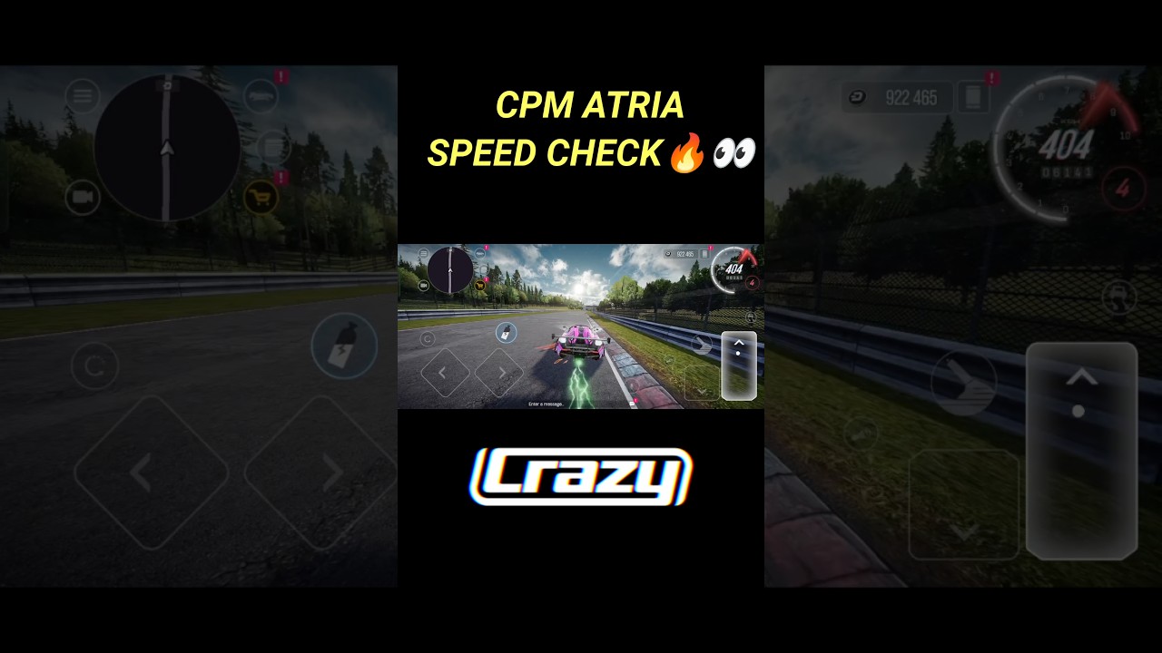 Atria CPM Nerfed ?👀 Top Speed Test🔥#dzo #redeemcode #shorts