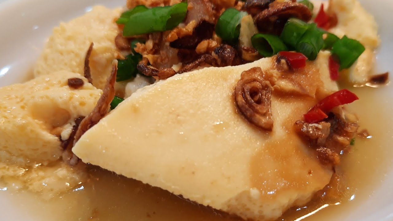 Steamed egg with minced chicken & sausage 😋 #yummy #easy